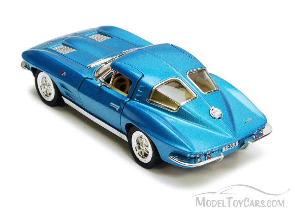 1963 Corvette Sting Ray Kinsmart Azul Juguete Regalo Auto diecast escala modelo 1/36 