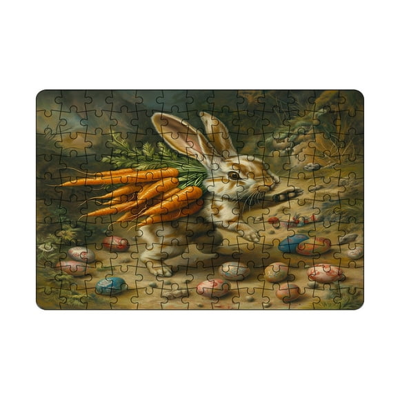 TIELUTT Ensemble de Casse-Têtes de Pâques 130 Pcs Casse-Tête Lapin de Pâques pour Enfants Casse-Tête Éducatif pour Soirée Jeux en Famille Lituanien Ptérodactyle Lituanie 203000 Bouées