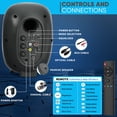 thumbnail image 2 of Altavoces de estantería PYLE, monitor de estudio Bluetooth de 60 W, 2 of 8
