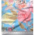 thumbnail image 1 of Soimoi Cotton Poplin Fabric Leaf Floral Print Fabric by The Yard 56 Inch Wide, 1 of 3