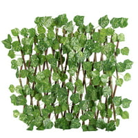 Mixfeer Fake Flowers Green Leaves Wood Garden Simulation Fence Deals