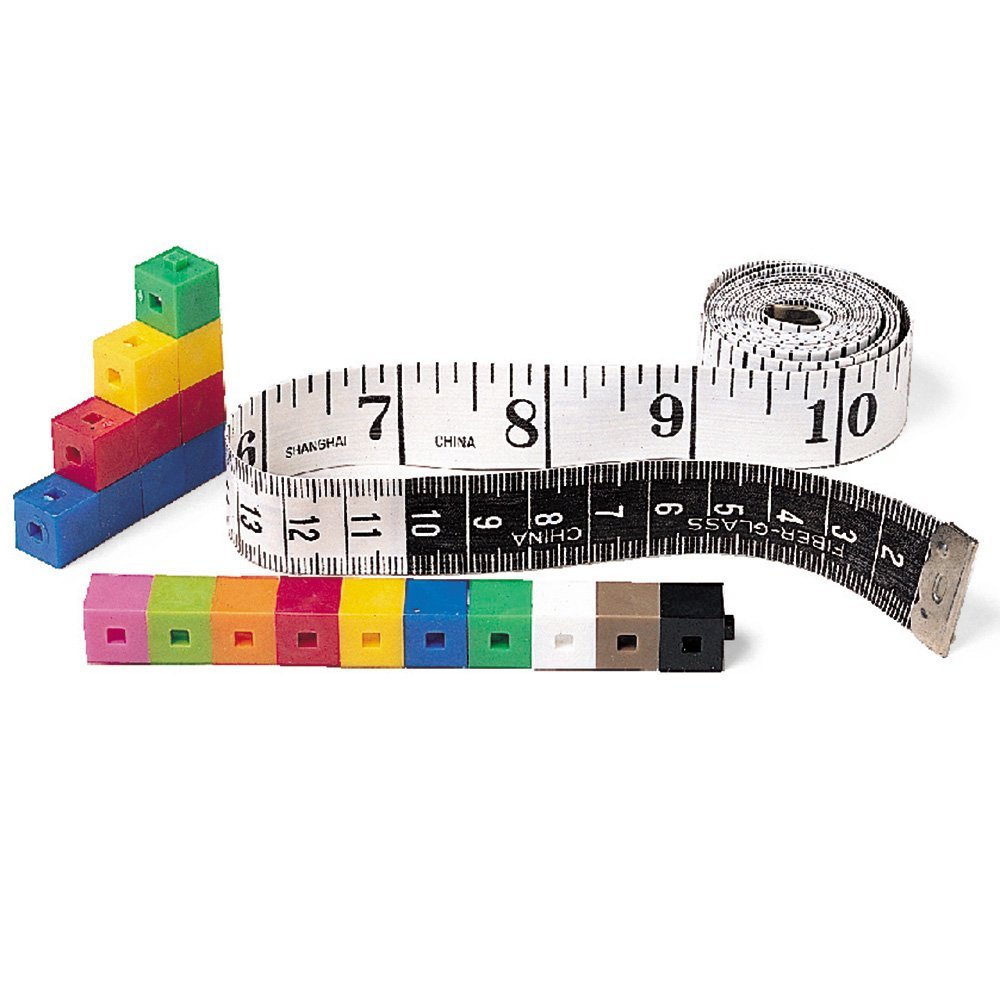 Learning Resources Customary / Metric Tape Measures, Set of 10
