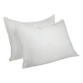 thumbnail image 2 of BNM Striped Down Alternative Pillow Set, Soft Microfiber Shell, Medium Weight For Comfortable Sleep, Neck, Side, Back Support, Comfort All Sleepers, Pillow Filling, Set of 2, Standard Size, 2 of 4