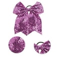 thumbnail image 3 of Unique Bargains 1 Pc Elegant Sequins Bow Hair Ties for Home Purple, 3 of 5