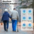 thumbnail image 2 of MaxKare Folding Walking Canes with Non-slip Quad Base, Adjustable Height & Lightweight, Gift for Mom/Dad, Black, 2 of 10