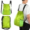 thumbnail image 1 of Mochila Con Cordón, Bolsa Deportiva de Cuerda Fibra de Poliéster Engrosada Impermeable para viajar para caminar, 1 of 7