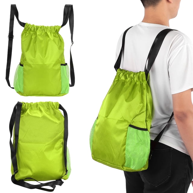 Mochila Con Cordón, Bolsa Deportiva de Cuerda Fibra de Poliéster Engrosada Impermeable para viajar para caminar