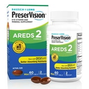 (2 pack) PreserVision AREDS 2 Eye Vitamins and Minerals with Lutein and Zeaxanthin with OCUsorb Softgels, 60 Count
