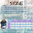 thumbnail image 3 of WEAIXIMIUNG Chemises à Manches Longues pour Femmes Travaillant à l'Extérieur T-Shirt Confortable pour Femmes Chemises à Imprimé Floral Mode Col Rond Manches Courtes Tee Tops Tunique Blouse, 3 of 6