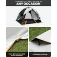 thumbnail image 5 of 2 Person Camping Tent, 4 Seasons Lightweight Backpacking Canopy, Waterproof and Weatherproof Sun Shelter, Double Layer Outdoor Cabana for Camping, Hiking and Mountaineering, 5 of 8