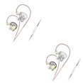 thumbnail image 3 of Sidaley Auriculares con cable de 3,5 mm Auriculares dinámicos tipo C con micrófono Estéreo Auriculares manos libres Computadoras Transparentes con Transparente con micrófono 2piezas, 3 of 5