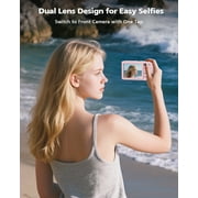 Pink Digital Camera, 4K 64MP Compact with Autofocus, Selfie Screen, 16X Zoom, 2.7 LCD, Flash, 32GB SD Card – Lightweight for Travel, Vlogging & YouTube