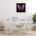 thumbnail image 4 of Stupell Industries Art Deco Vivid Purple Butterfly Brown Floating Frame Canvas Art, 25 x 25, by RB, 4 of 8