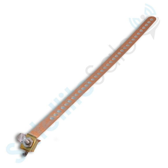 SatelliteSale Sangle de Mise à la Terre Enduite de Cuivre 12 Pouces Flexible et Ajustable Lot de 1