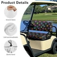thumbnail image 6 of Uorisanigo Colorful Dog Paw Print Golf Cart Seat Covers Ezgo Anti-Scratch Golf Cart Seat Cushion Pad Breathable Golf Cart Seat Protector Cool in Summer and Warm in Winter, 6 of 7