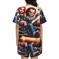 thumbnail image 5 of Sigee Chucky Ar for Sleepwear Casual Pjs with Pockets Women's Pajamas Sets Shorts 2 Piece Short Sleeve Lounge Sets Medium, 5 of 7