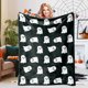 thumbnail image 5 of Uuiauoio Halloween Decor Soft Cozy Blanket for Bed Couch Sofa Ghost ,Halloween Printed Blanket Lunch Break Blanket Sofa Blanket Office Blanket, 5 of 6