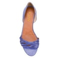 thumbnail image 4 of YDN Women Comfortable Round Closed Toe Slip On Comfy Flats Block Low Heel Office Outfit Walking Dressy Slide Shoes Size 7 Blue, 4 of 4