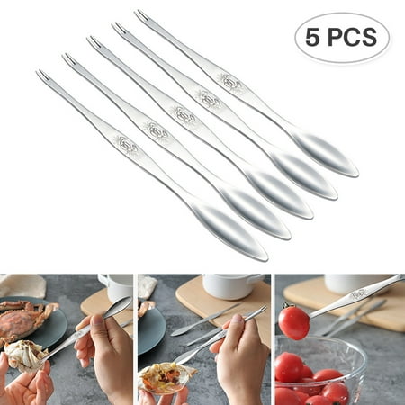 

Stainless Steel Seafood Tools Crab Fork Spoon Crab Needle Multipurpose Meat Spoon