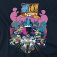 thumbnail image 2 of Teen Titans Go to The Movies Burst Through Women's T Shirt, Navy, Large, 2 of 6