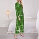 thumbnail image 3 of Balery American Football Field2 Conjunto de Pijama con Estampado para Mujer, Conjunto de Dos Piezas con Manga Larga, Ropa de Dormir Suave con Bolsillos, Pijamas Cómodos-Medium, 3 of 7