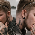 thumbnail image 4 of 9pares Aretes Hombre Piercing Acero Inoxidable Xtellar negro, 4 of 4