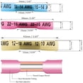 thumbnail image 2 of 400Pcs Heat Shrink Butt Wire Crimp Connectors Insulated Terminals  22-10 Gauge, 2 of 10