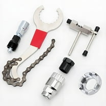 WRWolf 6-Pc Aluminum Bike Repair Tool Kit – Chain Cutter, Crank & Freewheel Extractor