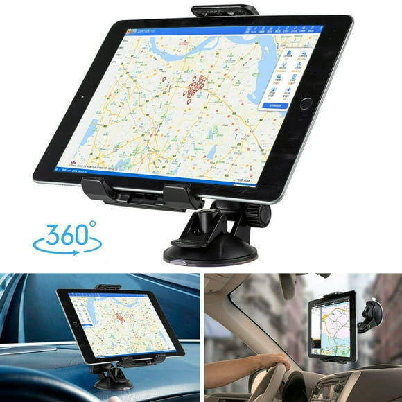 Car Tablet Holder Mount Holder for Dash Desk Windshield Headrest 360 Degree Rotation iPad Stand Holder with Strong Cup Suction
