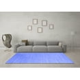 thumbnail image 3 of Ahgly Company Machine Washable Indoor Rectangle Abstract Blue Contemporary Area Rugs, 5' x 8', 3 of 4