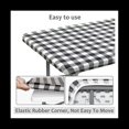 thumbnail image 4 of 3 Piezas de Mantel Ajustable para Mesa, Cubierta de Mesa de Picnic de Vinilo EláStico Impermeable con Forro de Franela (Negro), 4 of 5