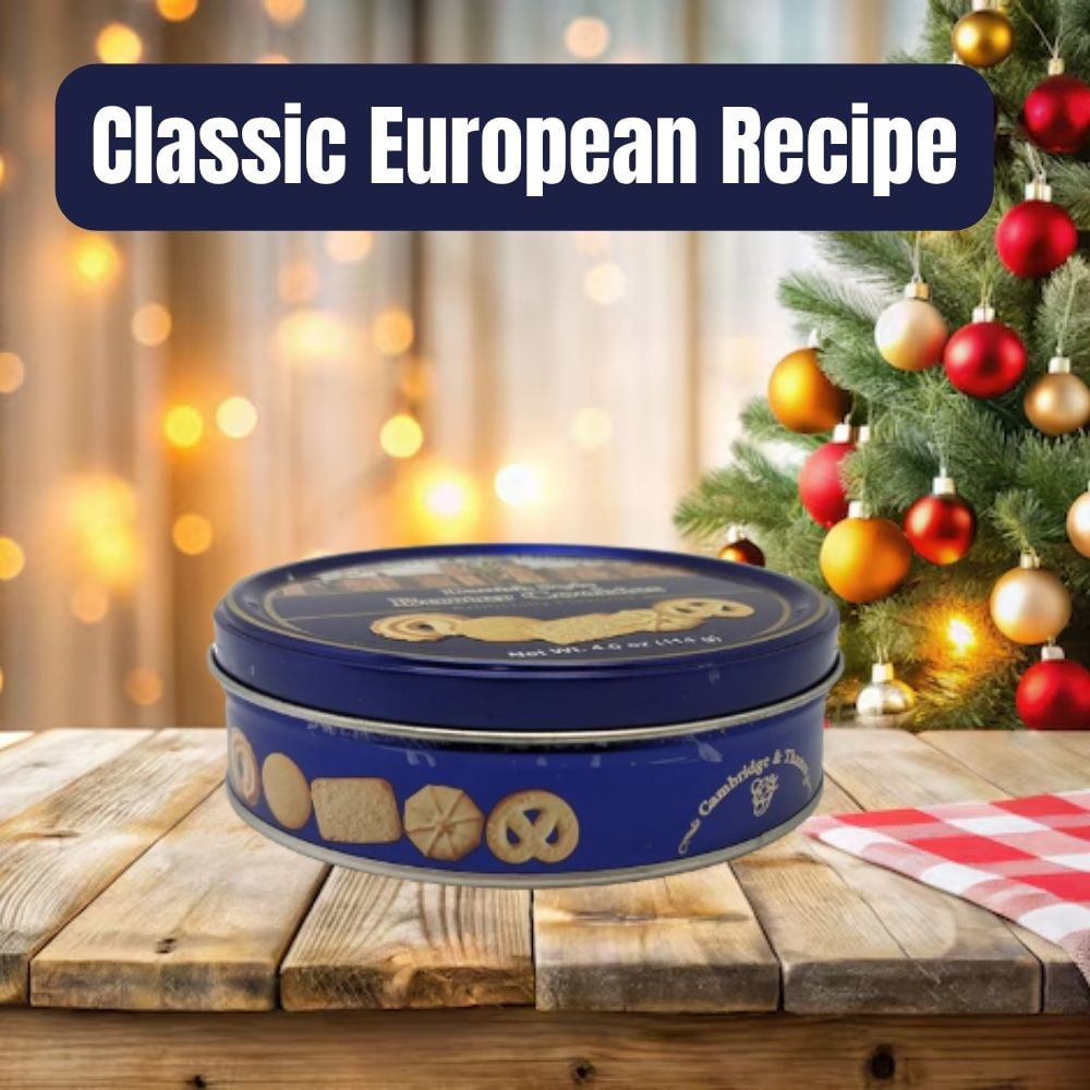 Cambridge & Thames Danish Butter Cookies – 6 Pack Bulk Value | Classic Assorted Biscuit Tins | Rich Creamy Butter Taste | Perfect for Parties, Gifting, Offices & Holidays