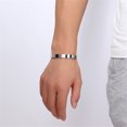 thumbnail image 3 of Medical Alert Bracelets for Women Men,Stainless Steel Med ID Cuff Bracelet Medical ID Health Alert Bangle Monitoring Systems to Save Life for Sos Emergency,59mm Diameter, 3 of 5