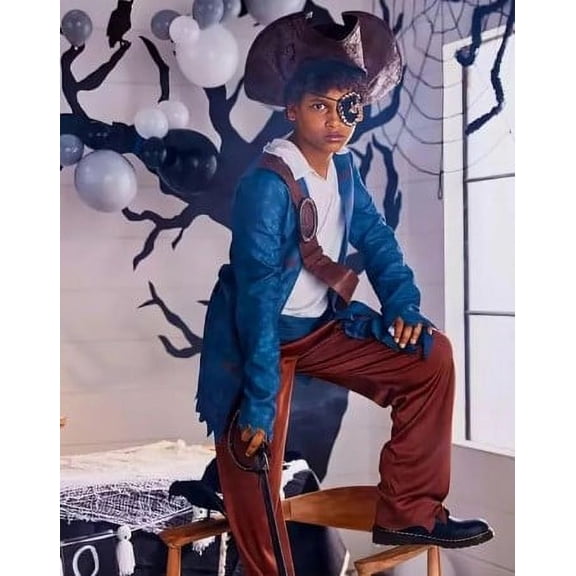 Shipwrecked - Pirate - Brown/Blue - Costume - Boys - Large 12-14