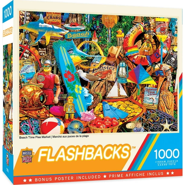 Rompecabezas MasterPieces Beach Time Flea Market 1000 piezas