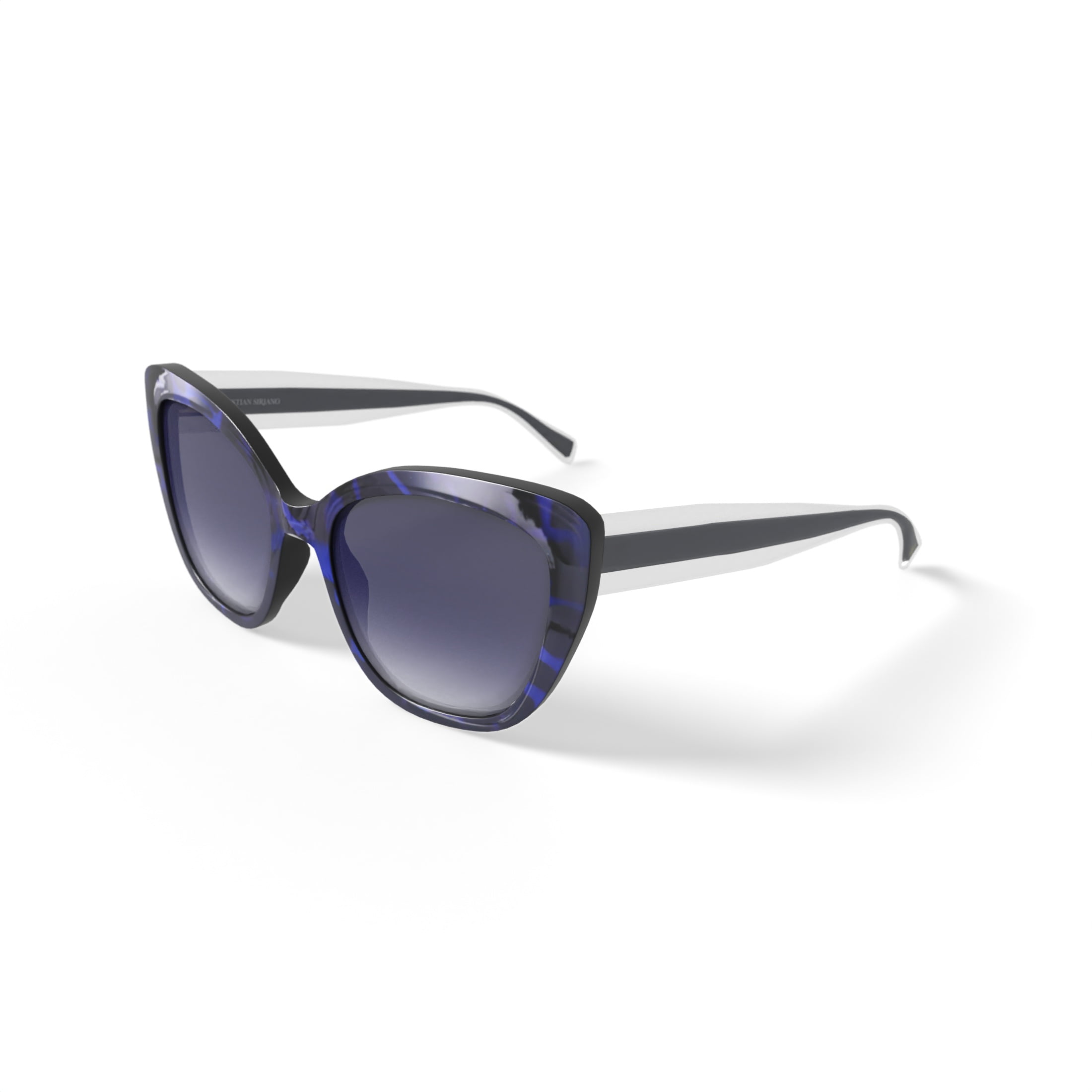 Christian Siriano Rx'able Womens Sunglasses, Ophelia, Blue Tortoise, 54.5-18.0-144