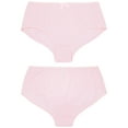 thumbnail image 4 of Curve Muse Womens Plus Size 100% Cotton High Waist Hipster Briefs Panties-6PK-PACKB-L, 4 of 7