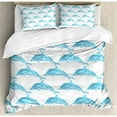 thumbnail image 3 of Ambesonne Sea Animals Dolphin Figures with Leaf Ornamentals Abstract Art Playful Fish Duvet Cover Set, 3 of 3