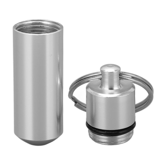 Botella De Almacenamiento Basculante, Dron Resistente A Caídas Botella De Almacenamiento Basculante De Metal Plata Resistente Al Desgaste Para DJI FPV ANGGREK Metal Storage Tank for DJI FPV
