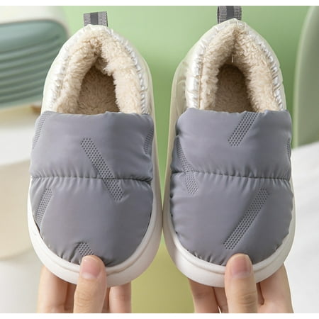 Down Slippers For UnisexWomen Winter Slippers Non-Slip Bathroom Pillow Slippers for Men Furry Warm Slipper House Waterproof Plush Flip Flop Bag Heel Casual Cotton Shoes Loafers