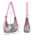 thumbnail image 4 of Crescent Bag for Women Men Trendy,Shoulder Hobo Small Purse with Adjustable Strap Paris, 4 of 5