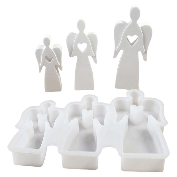 Wing Girl Statue Silicone Candle Molds for Candle Soap Making Epoxy Resin Silicone Molds Cement Gypsum Silicone Molds