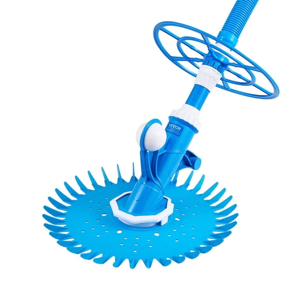 Automatic Suction Pool Vacuum Cleaner with 12 Hoses for Inground and Above Ground Pools Up to 20 x 35 ft