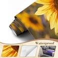 thumbnail image 4 of Wallpaper Yellow sunflower sunset light Close up Sunflower close Peel and Stick Wall Murals 100"H x 144"W Removable PVC Wall Paper Self-Adhesive Wall Paintings Art Decor for Bedroom Living Room, 4 of 7