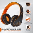 thumbnail image 2 of PowerLocus Auriculares Bluetooth Over-Ear, Auriculares Inalámbricos Estéreo Plegables Auriculares Inalámbricos y con Cable con Micrófono Incorporado, Micro SD/TF, FM para iPhone/Samsung/iPad/PC (Negro, 2 of 5