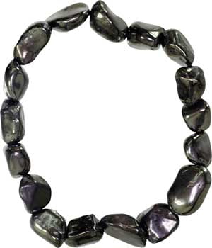 Shungite Polished Beads Bulk Set 50 pcs for Crafting Handmade Crystal Jewelry