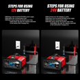 thumbnail image 1 of DYNWAVECA Car Automatic Battery Charger with US 110V Plug Portable for Lawn Mower, 1 of 10
