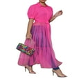 thumbnail image 2 of Robe Style Chemise pour Femmes Manches Courtes Couleur Unie Col Rabattu Patchwork Taille Robe Décontractée Simple une-Pièce Vêtements, 2 of 6