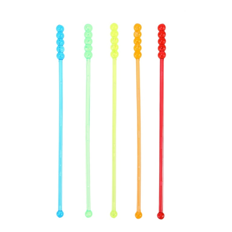 Royer Plastic Fruit Slice Swizzle Sticks, Drink Stirrers, Stir Sticks in  Assorted Colors - Pink, Green, Yellow, Orange, 6 Inch