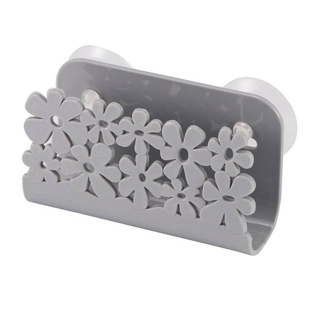 Estante De Almacenamiento De Esponja Plegable, Estante De Fregadero De Cocina, Estante De Drenaje De Esponja De Jabón, Soporte De Almacenamiento Con Ventosa Para Baño Vogacara HA025915-00